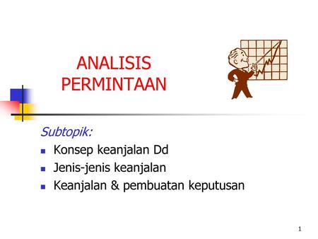 ANALISIS PERMINTAAN Subtopik: Konsep keanjalan Dd