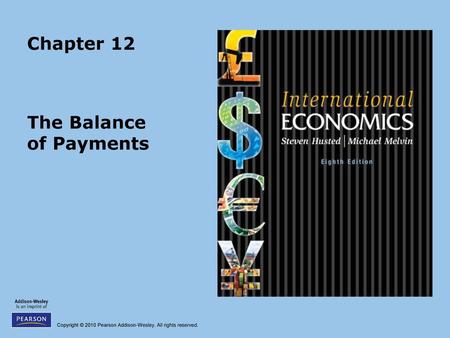 The Balance of Payments