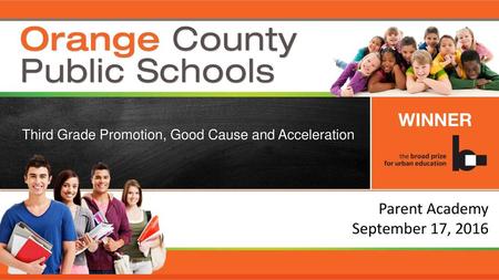 Parent Academy September 17, 2016