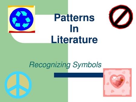 Patterns In Literature