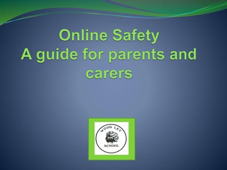 Online Safety A guide for parents and carers