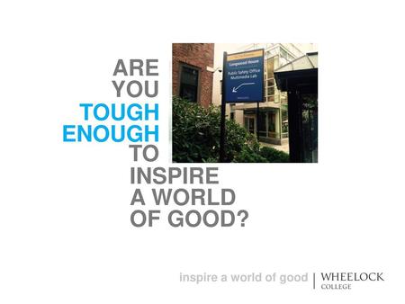 Inspire a world of good?.