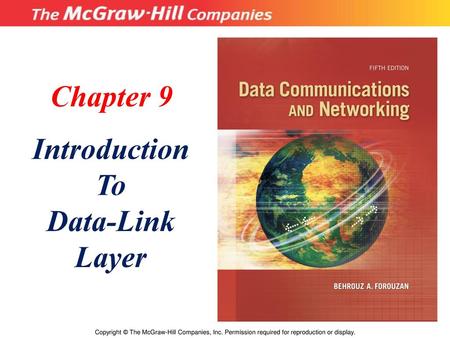 Chapter 9 Introduction To Data-Link Layer