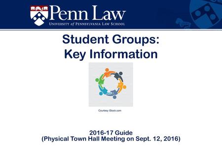 Student Groups: Key Information