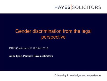 Gender discrimination from the legal perspective