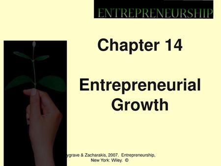 Chapter 14 Entrepreneurial Growth