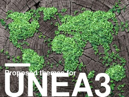 Proposed themes for UNEA3