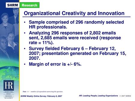 Organizational Creativity and Innovation