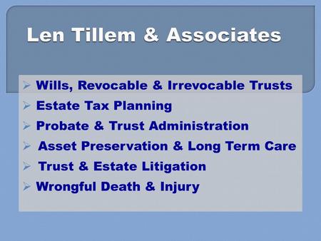 Len Tillem & Associates