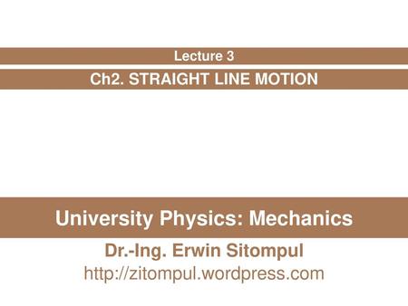 University Physics: Mechanics