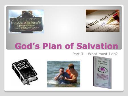 God’s Plan of Salvation