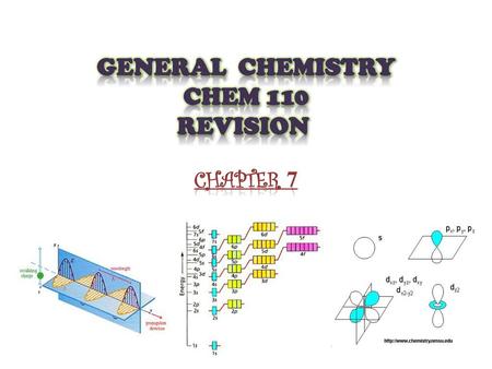 General Chemistry Chem 110 Revision