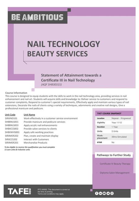 Nail technology Beauty Services