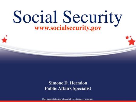 Social Security  Simone D. Herndon