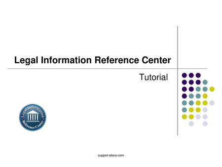 Legal Information Reference Center