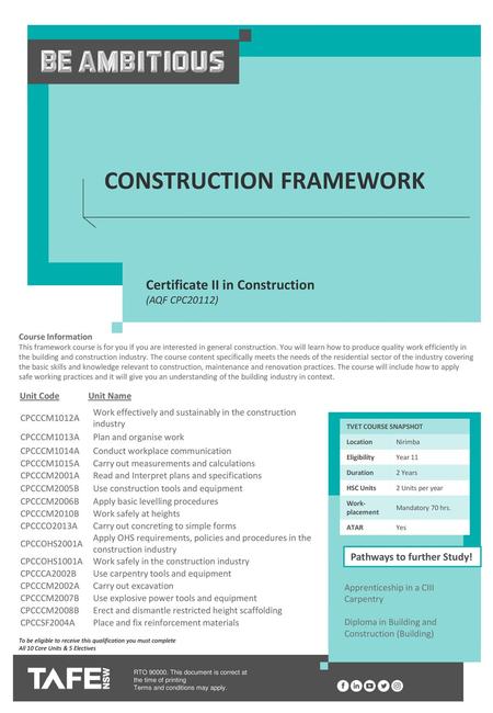 Construction Framework