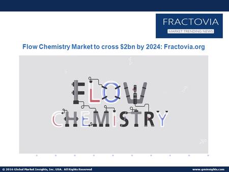 © 2016 Global Market Insights, Inc. USA. All Rights Reserved  Flow Chemistry Market to cross $2bn by 2024: Fractovia.org.