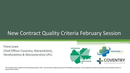 New Contract Quality Criteria February Session