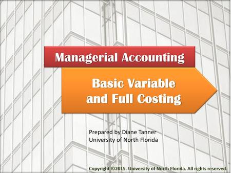 Managerial Accounting