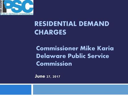 Residential demand charges