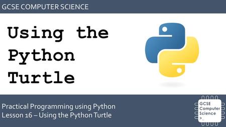 Using the Python Turtle