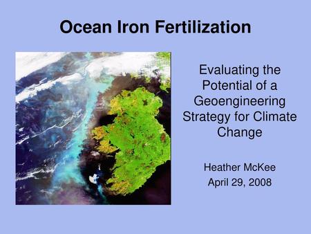 Ocean Iron Fertilization