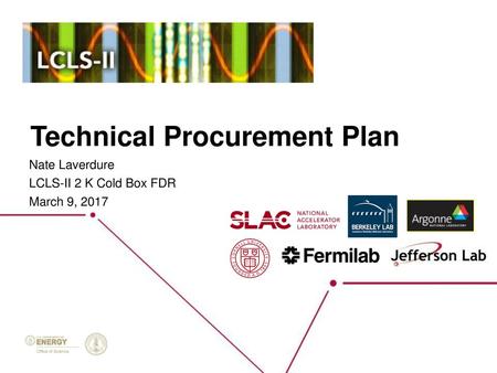 Technical Procurement Plan