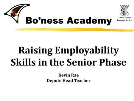 Raising Employability Skills in the Senior Phase