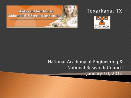 Texarkana, TX National Academy of Engineering &