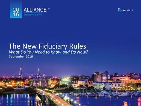 The New Fiduciary Rules