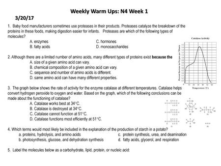 Weekly Warm Ups: N4 Week 1 3/20/17