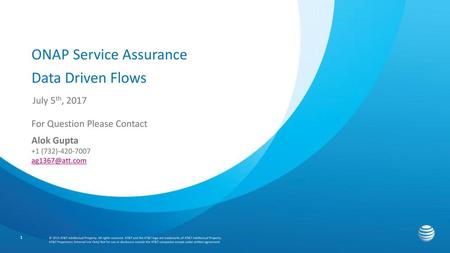 ONAP Service Assurance Data Driven Flows