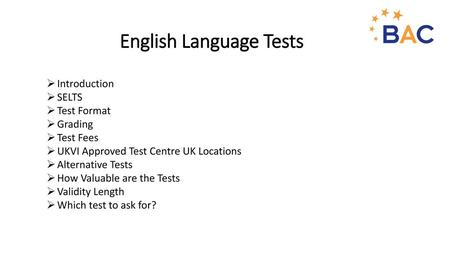 English Language Tests