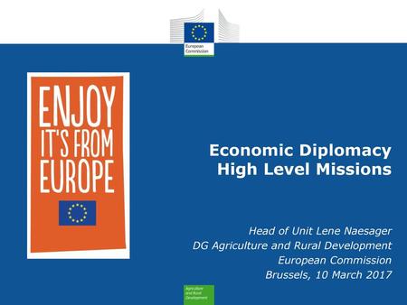 Economic Diplomacy High Level Missions