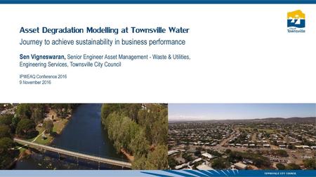 Asset Degradation Modelling at Townsville Water