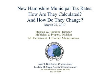 New Hampshire Municipal Tax Rates: How Are They Calculated