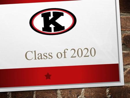 Class of 2020.