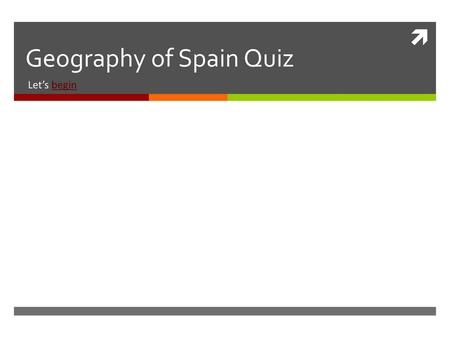 Geography of Spain Quiz