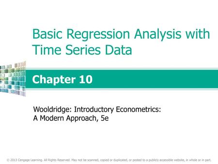 Basic Regression Analysis with Time Series Data