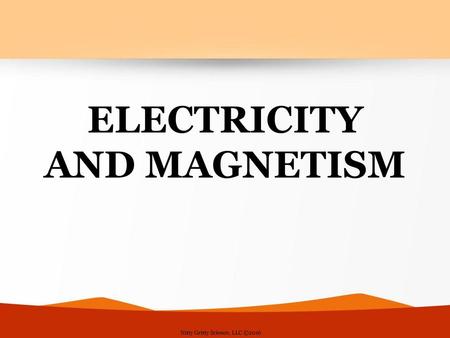 ELECTRICITY AND MAGNETISM