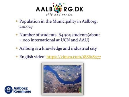 Population in the Municipality in Aalborg: