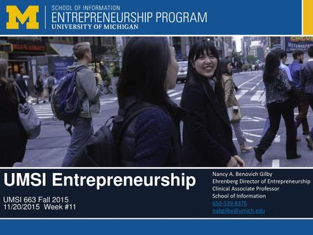 UMSI Entrepreneurship