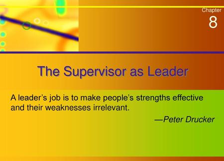 The Supervisor as Leader