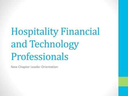 Hospitality Financial and Technology Professionals