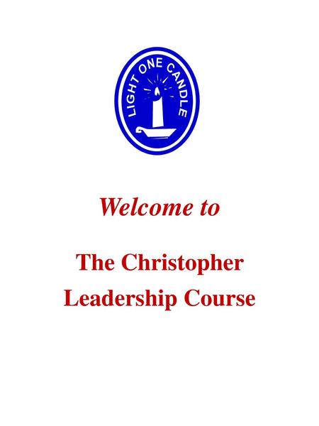 The Christopher Leadership Course