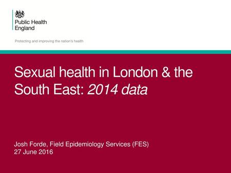 Sexual health in London & the South East: 2014 data