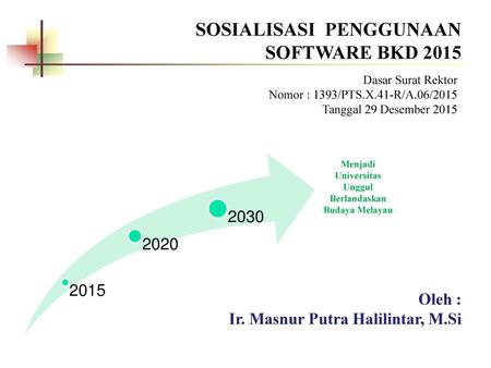 Menjadi Universitas Unggul Berlandaskan Budaya Melayau