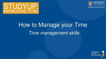 Time management skills