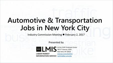 Automotive & Transportation Jobs in New York City