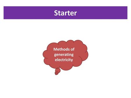 Methods of generating electricity